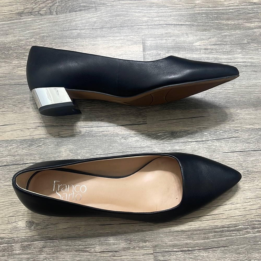 Black Franco Sarto low heel dress shoe 7.5